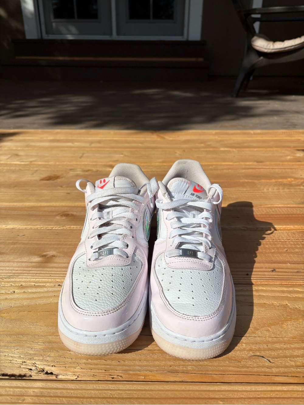 Nike Women's White & Light Pink Low-Top Sneakers